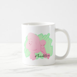 Mug de caniche rose