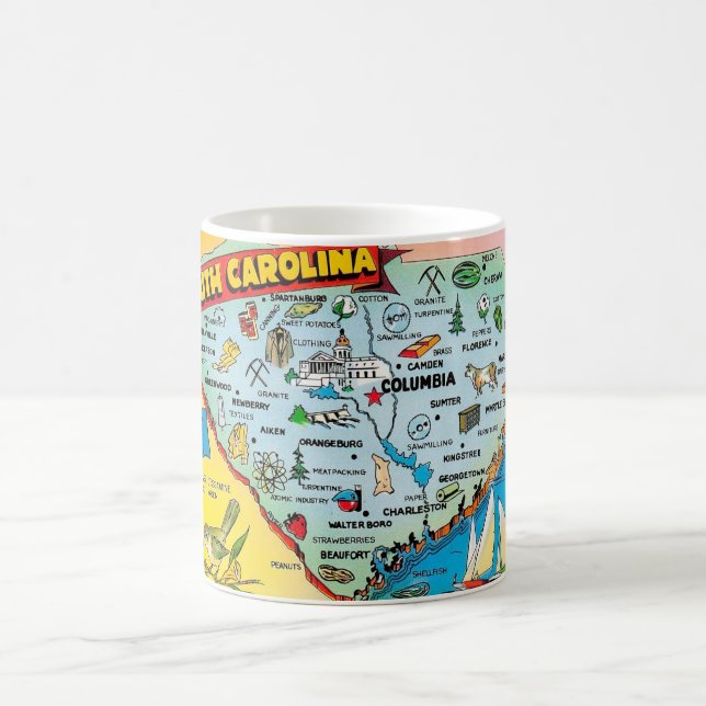 Mug de Caroline du Sud Coloré (Centre)