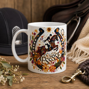 Mug de cavalier de dressage de cheval
