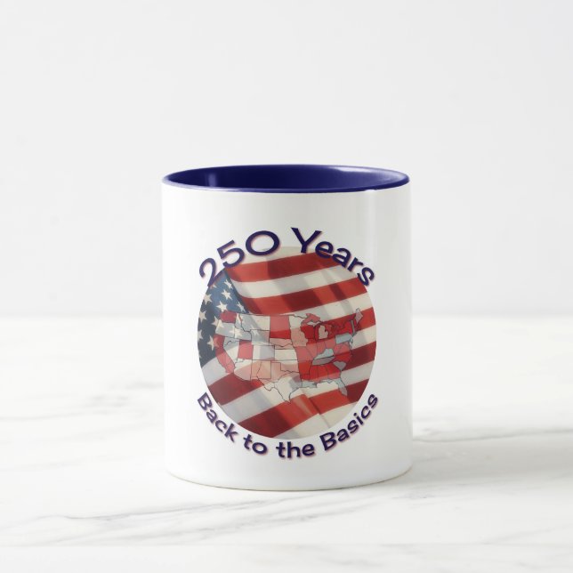 Mug de célébration de l'Amérique 250 ans (Centre)