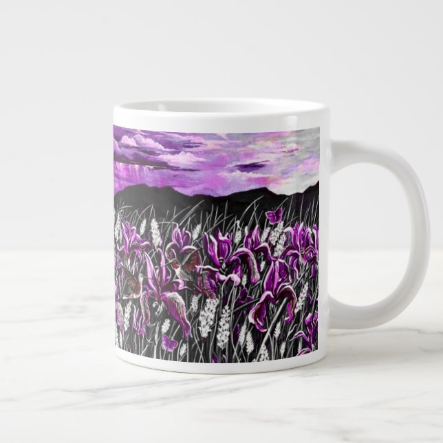 Mug de champs Iris violets (Droite)