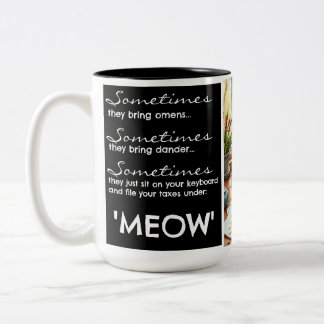 Mug de chat drôle - "Filmé sous MEOW"