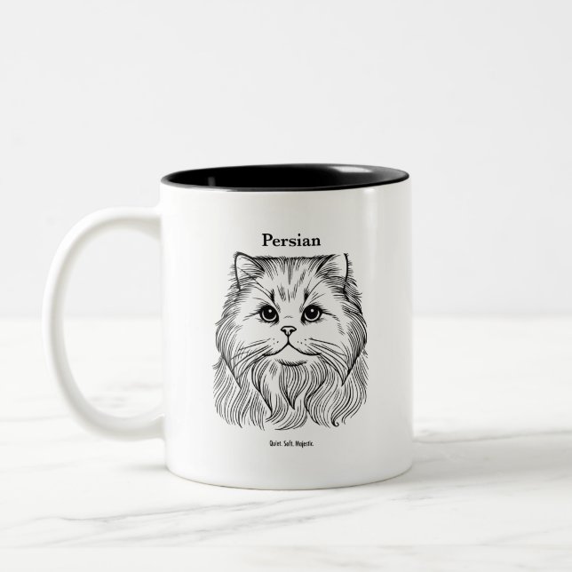 Mug de chat persan - Grace dans chaque Whisker (Gauche)