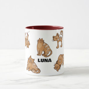 Mug de chat personnalisé - Cadeau personnalisé pou