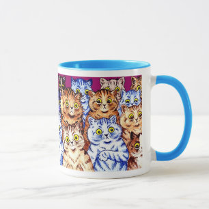 Mug de chats cool par Louis Wain