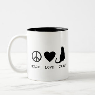 Mug de chats Peace Love