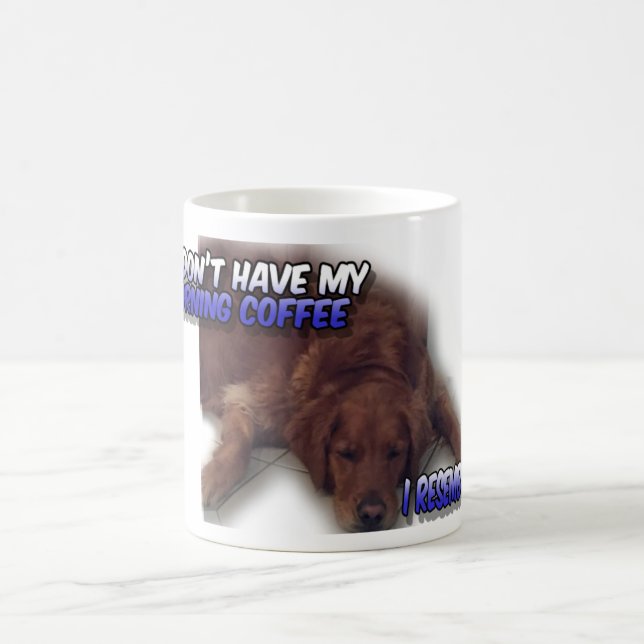 Mug de chien à café du matin (Centre)