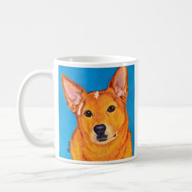 Mug de chien de bétail australien - "rouge" (Gauche)