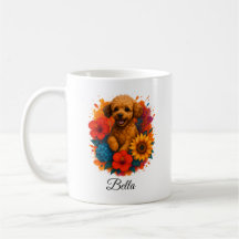 Mug de chien de caniche personnalisé