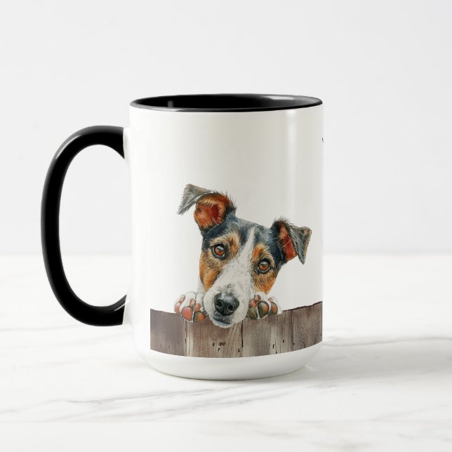 Mug de chien de Terrier de renard lisse (Gauche)
