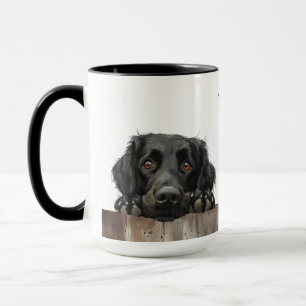 Mug de chien d'essayeur à revêtement plat