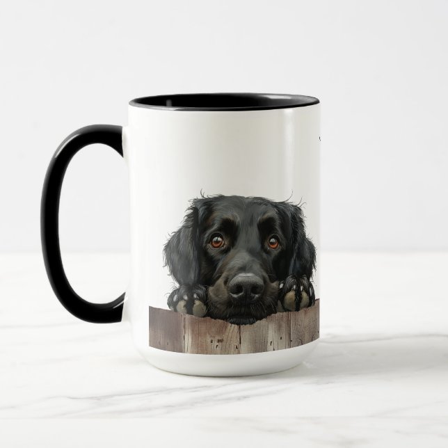 Mug de chien d'essayeur à revêtement plat (Gauche)