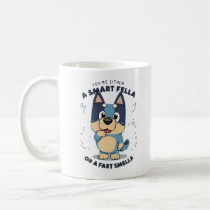 Mug de chien joueuse - Smart Fella ou Fart Smella