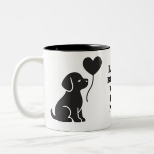 Mug de chien personnalisé   Cadeau minimaliste pou