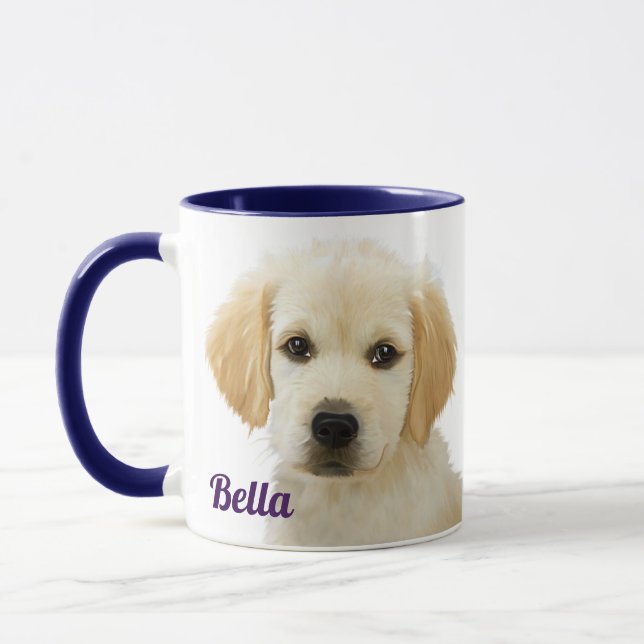 Mug de chien personnalisé - Mémorial pour animaux  (Gauche)