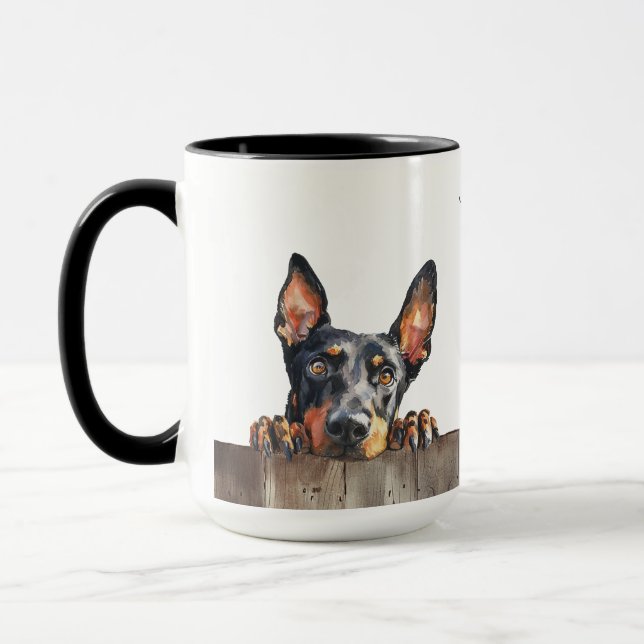 Mug de Chien Pinscher allemand (Gauche)