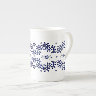 Mug de Chine aux os bleus et blancs - Élégant