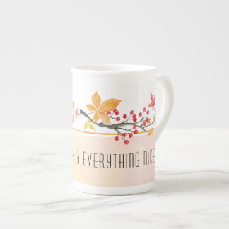 Mug de Chine d'os d'automne personnalisé