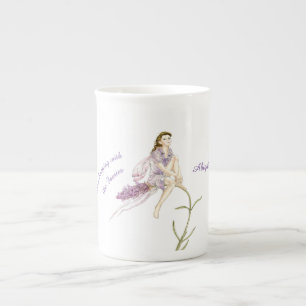 Mug de Chine d'os de fleur personnalisé
