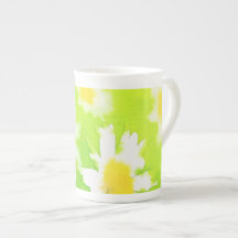 Mug de Chine d'os de marguerite florale