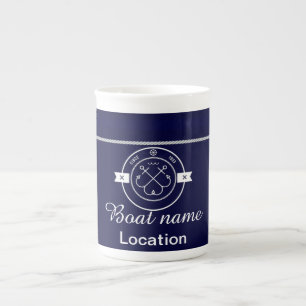 Mug de Chine d'os nautiques personnalisé