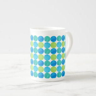 Mug de Chine d'os personnalisé, Motif de réseau de