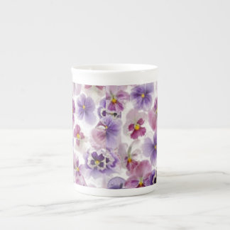 Mug De Chine Panseuse Rose Et Violet