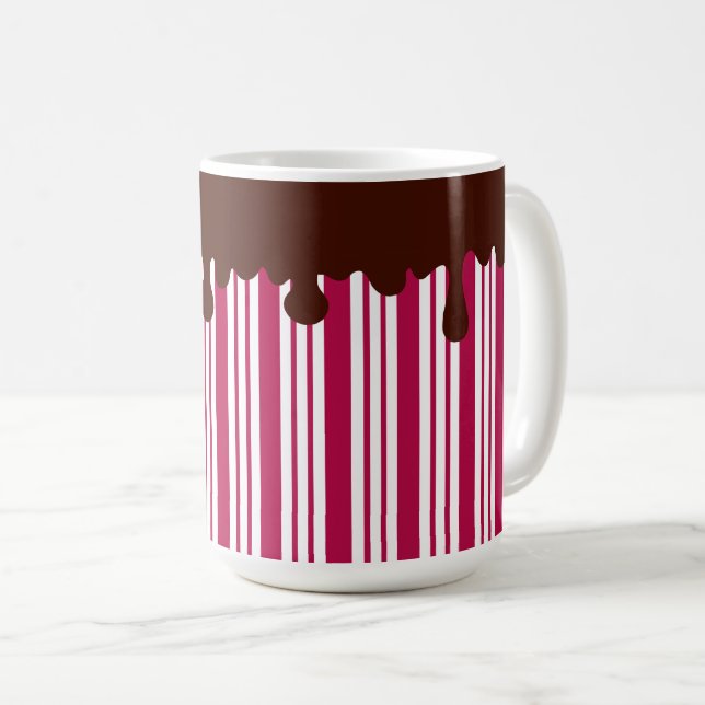 Mug de Chocolat Chaud à la Menthe de Noël (Devant droit)