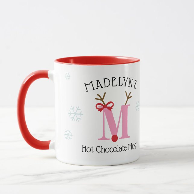 Mug de Chocolat Chaud Personnalisé pour Filles Ren (Gauche)