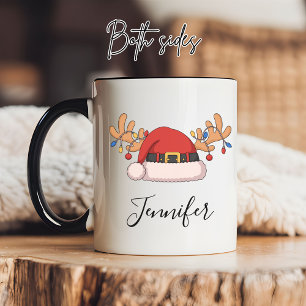 Mug de chocolat chaud personnalisé pour Noël avec