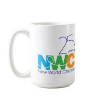 Mug de chorale du nouveau monde du 25e anniversair