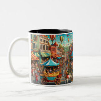 Mug de cirque parade des années 1930