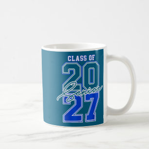 Mug De classe de chemise 2027 Senior 2027 Diplômé