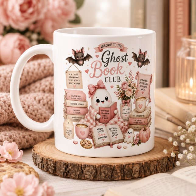 Mug de club de lecture fantôme personnalisé pour H (Créateur téléchargé)