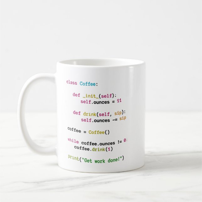 Mug de code de programmation drôle pour les ingéni (Gauche)