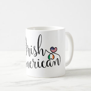 Mug de Coeurs irlandais-américains entrelacés