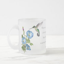 Mug de colibri givré personnalisé