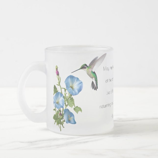 Mug de colibri givré personnalisé (Gauche)