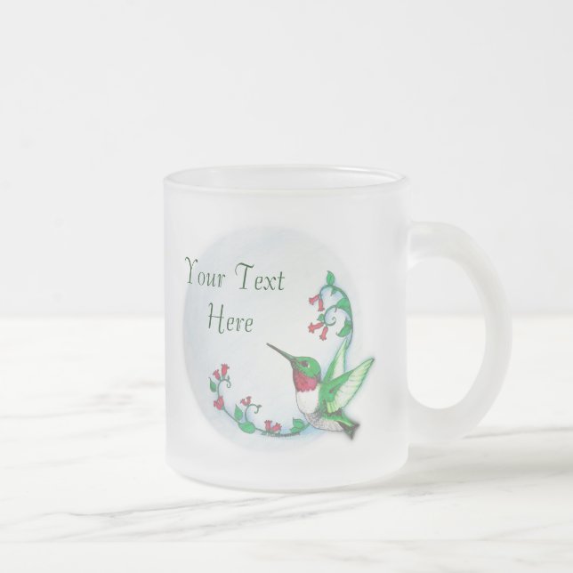 Mug de colibri personnalisable (Droit)