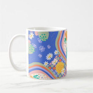 Mug de collage artistique et magnifique multicou