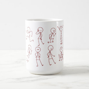 Mug de collection Stickman à main