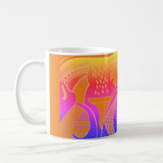 Mug de commérages orange inspiré de la Grèce mycén