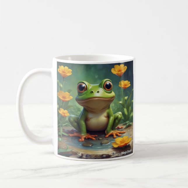 Mug de conception de grenouille colorée (Gauche)