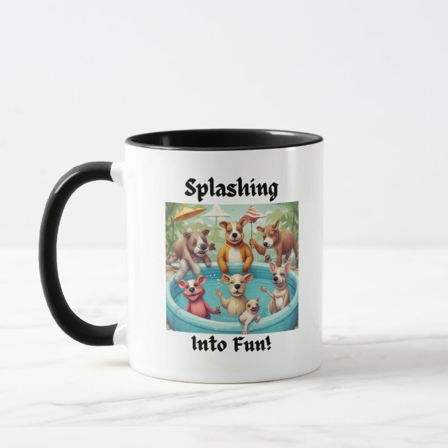 Mug de conception de la piscine d'animaux sauvages (Gauche)