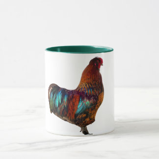 Mug de coq vibrant - Ferme colorée Art frais
