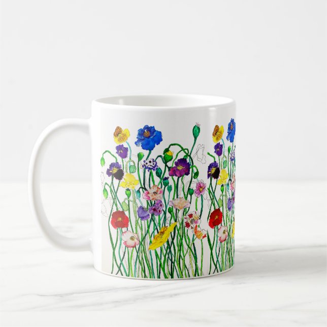 Mug de coquelicot sauvage (Gauche)