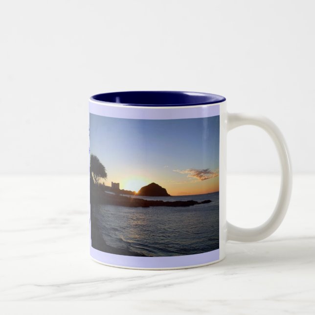 Mug de coucher de soleil tropical hawaïen (Droit)