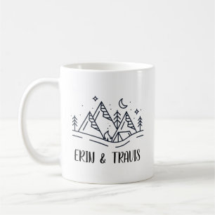 Mug de couple personnalisé, idée cadeau de mariage