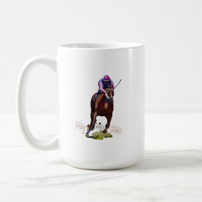 Mug de course de chevaux (Gauche)