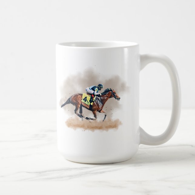 Mug de course de chevaux (Droite)